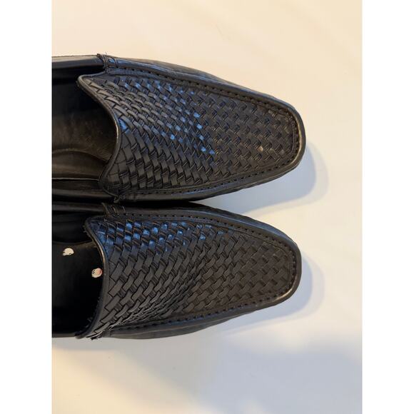 Donald Pliner Doug Woven Leather Loafer Shoes Mens Sz 10 Black main image 10